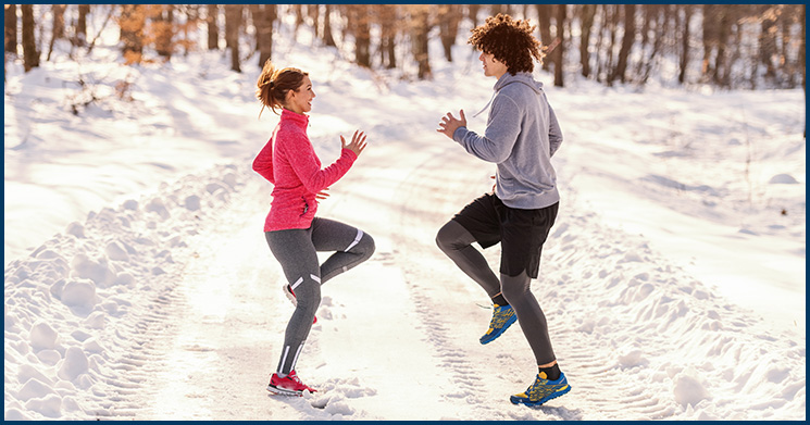 joggen im Winter