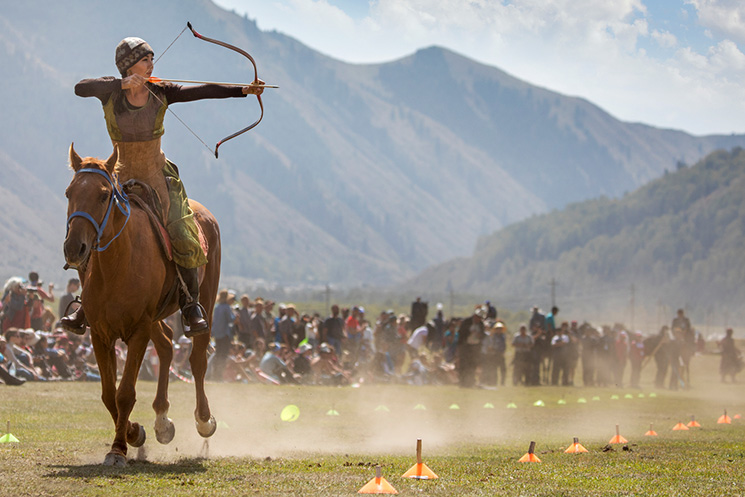 Bogenschießen pferd