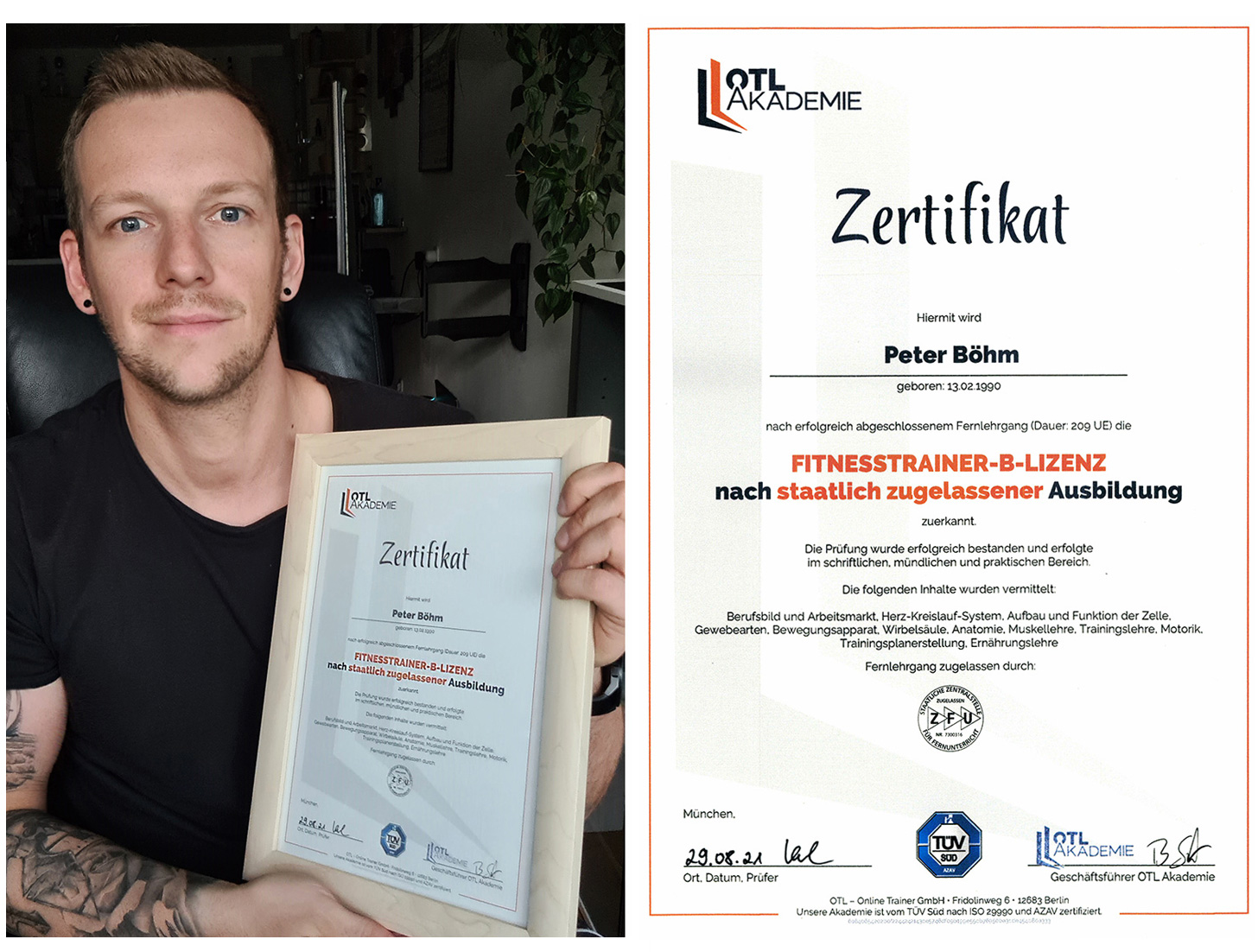 Peter Böhm Fitnesstrainer B-Lizenz