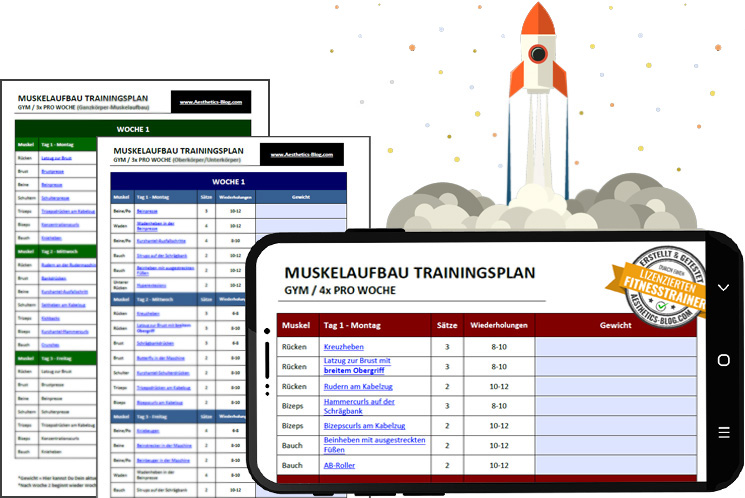 Trainingspläne für Muskelaufbau